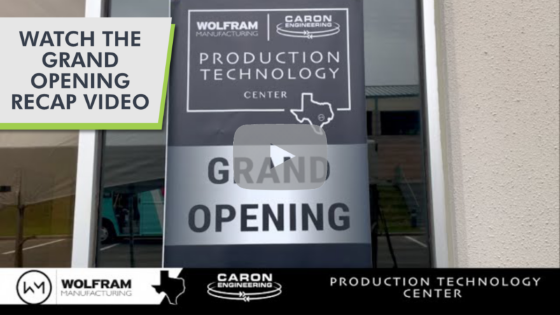 Wolfram Production Tech Center Open House