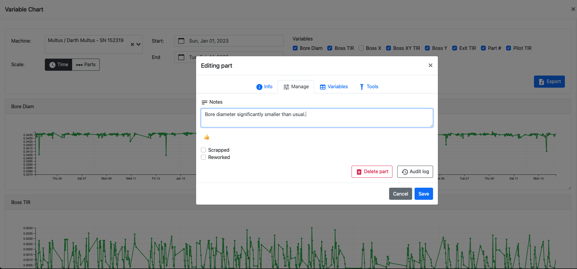 OnTakt Part Notification