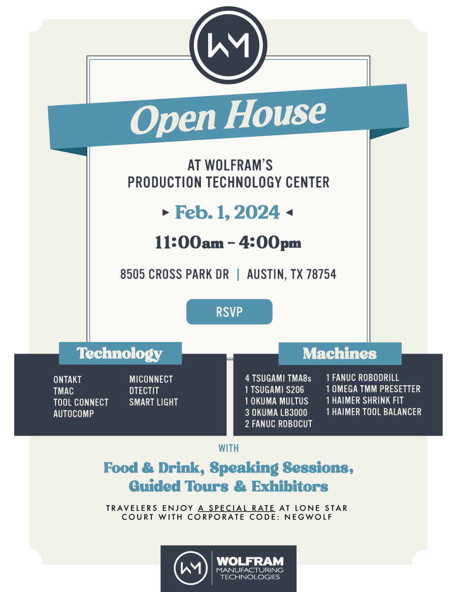 Wolfram Open House Wolfram Manufacturing